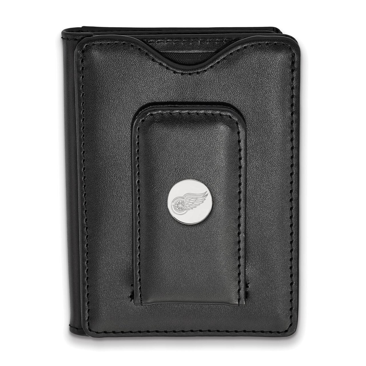 Detroit Red Wings Black Leather Wallet Sterling Silver on Leather SS013RWI-W1, MPN: SS013RWI-W1, 88…