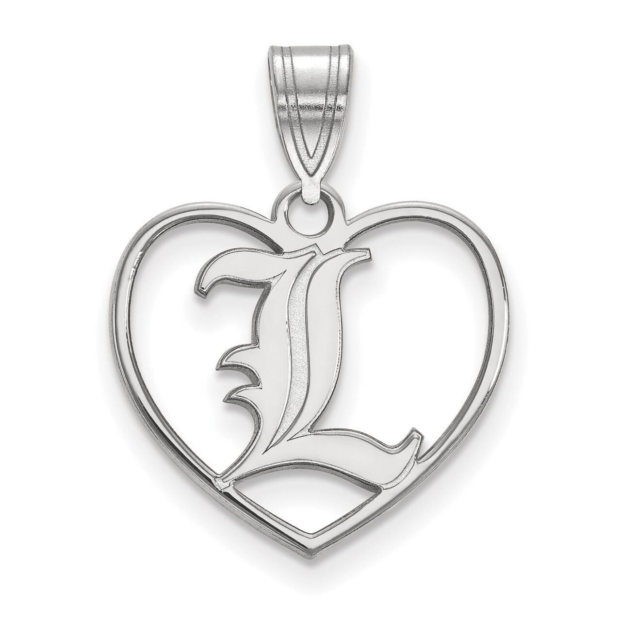 University of Louisville Pendant in Heart Sterling Silver SS013UL, MPN: SS013UL, 886774709659