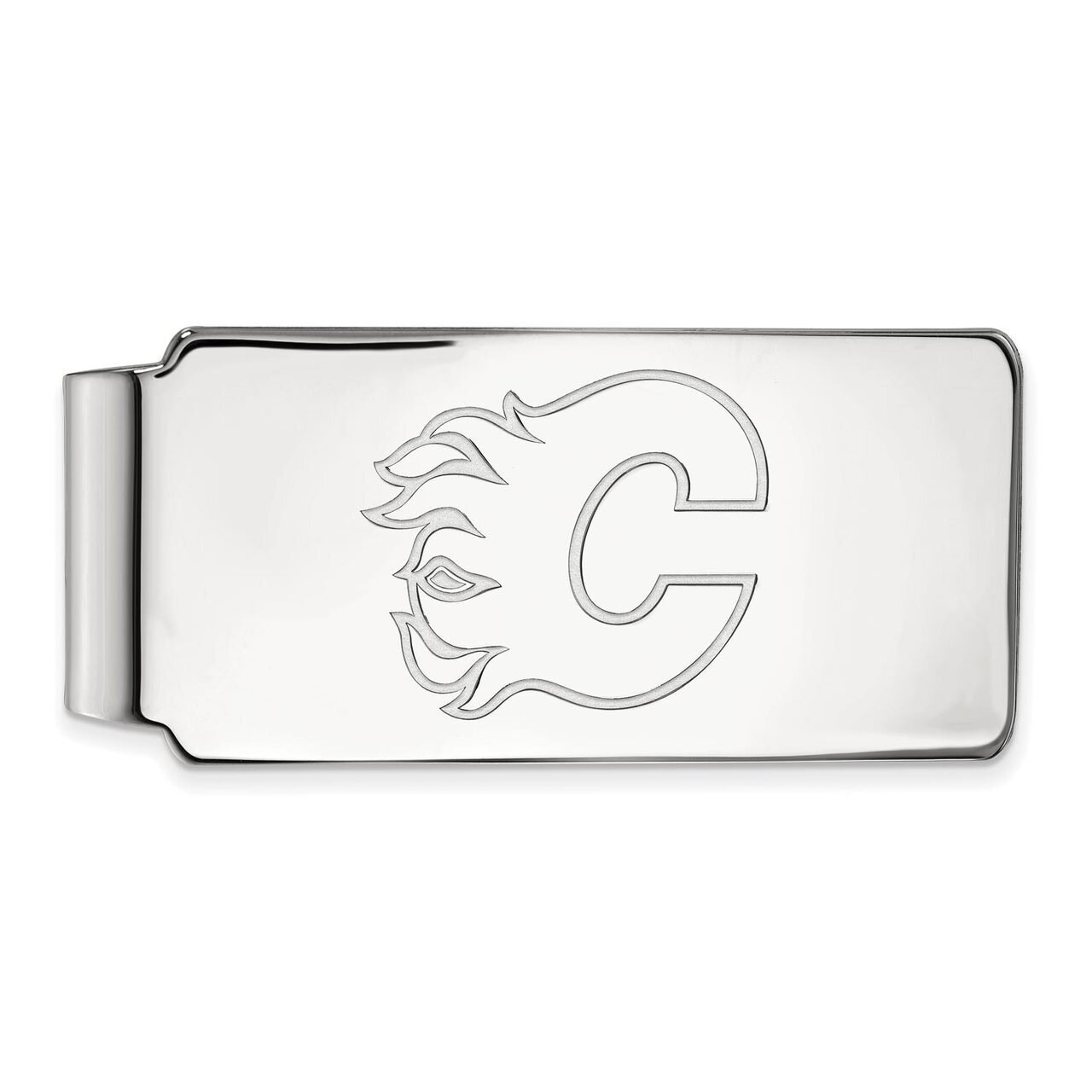 Calgary Flames Money Clip Sterling Silver SS014FLA