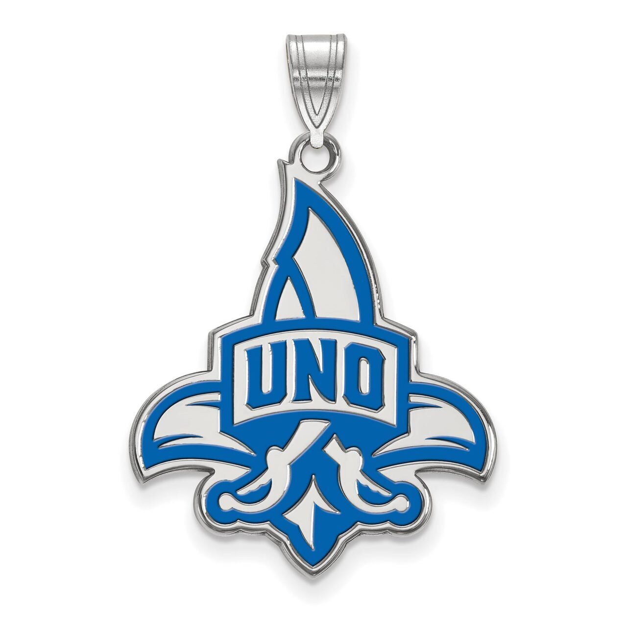 University of New Orleans x-Large Enamel Pendant Sterling Silver SS014UNO