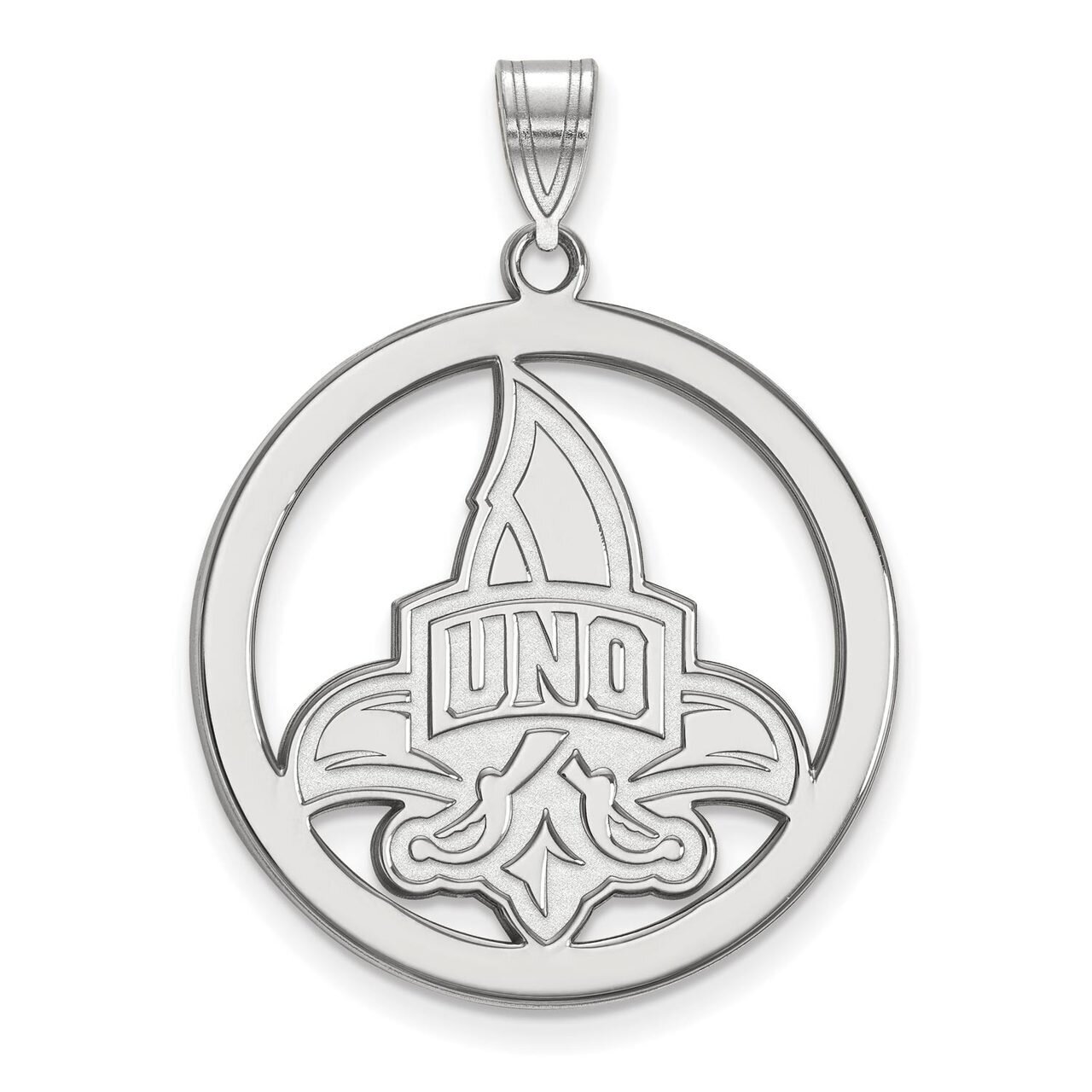 University of New Orleans L Pendant in Circle Sterling Silver SS015UNO, MPN: SS015UNO, 886774725604