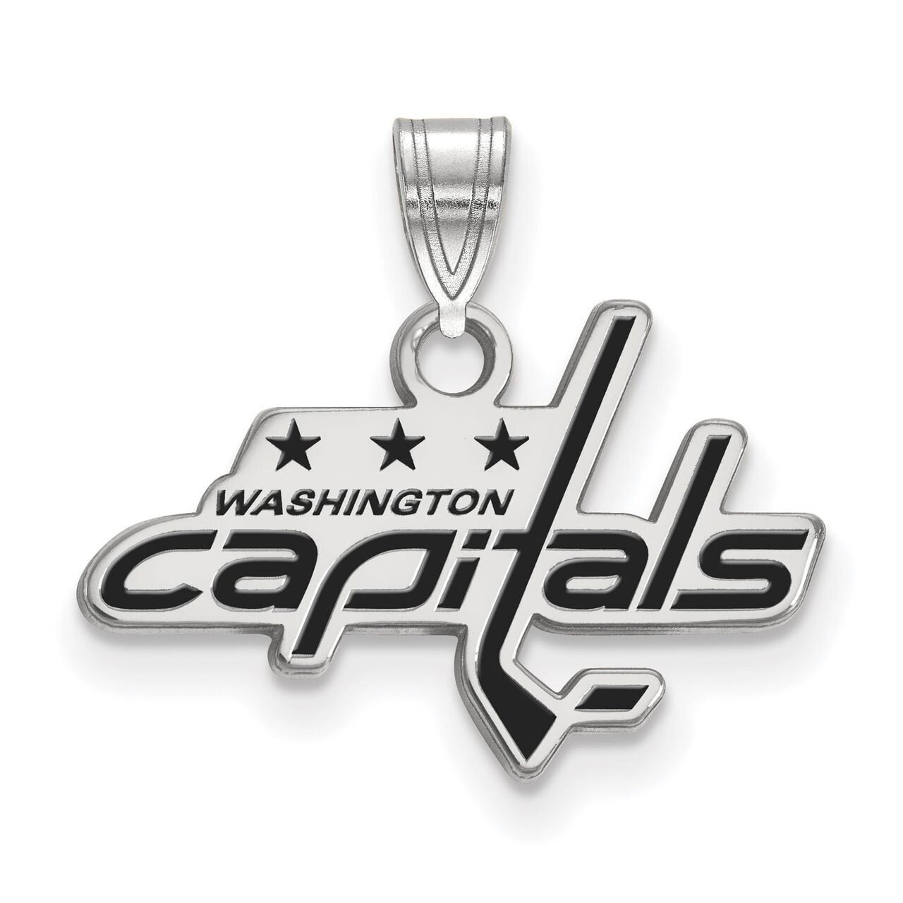 Washington Capitals Small Enamel Pendant Sterling Silver SS016CAP, MPN: SS016CAP, 886774747507