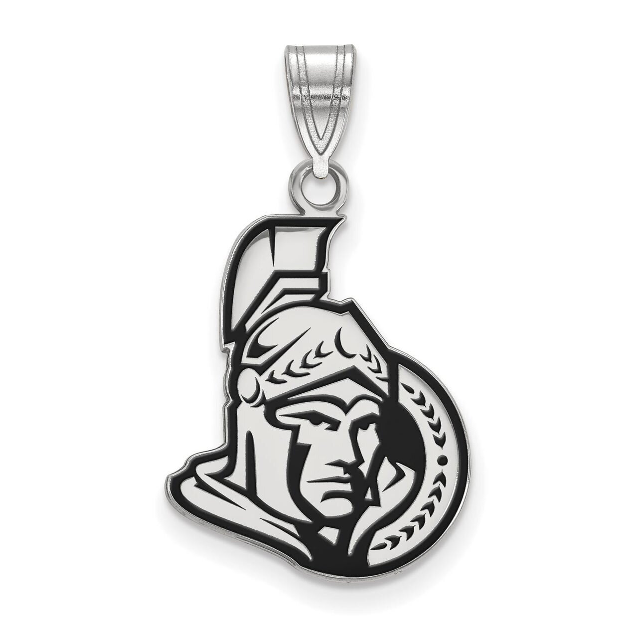 Ottawa Senators Large Enamel Pendant Sterling Silver SS016SEN, MPN: SS016SEN, 886774747637