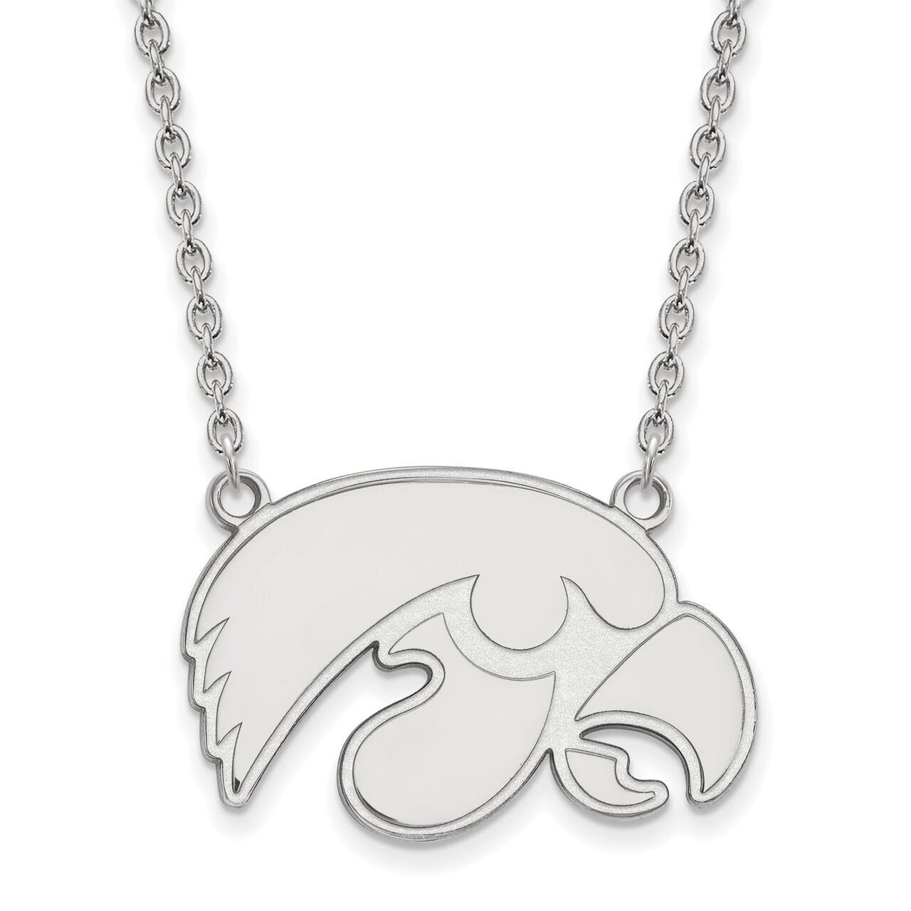 University of Iowa Large Pendant with Chain Necklace Sterling Silver SS016UIA-18, MPN: SS016UIA-18,…