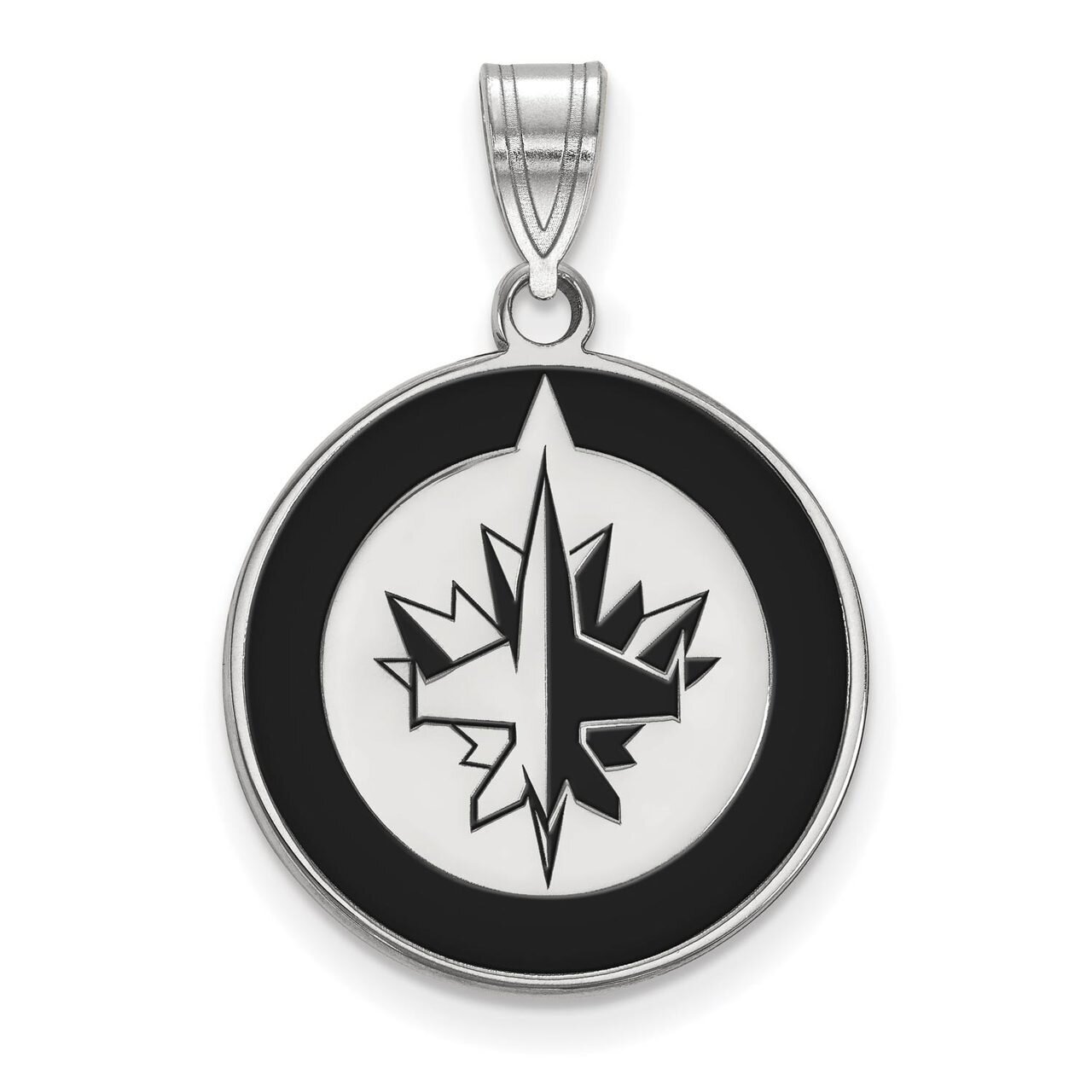 Winnipeg Jets Large Enamel Pendant Sterling Silver SS017JTS, MPN: SS017JTS, 886774747705