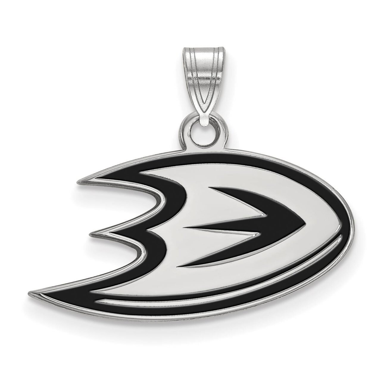 Anaheim Ducks Small Enamel Pendant Sterling Silver SS017MDU, MPN: SS017MDU, 886774747729