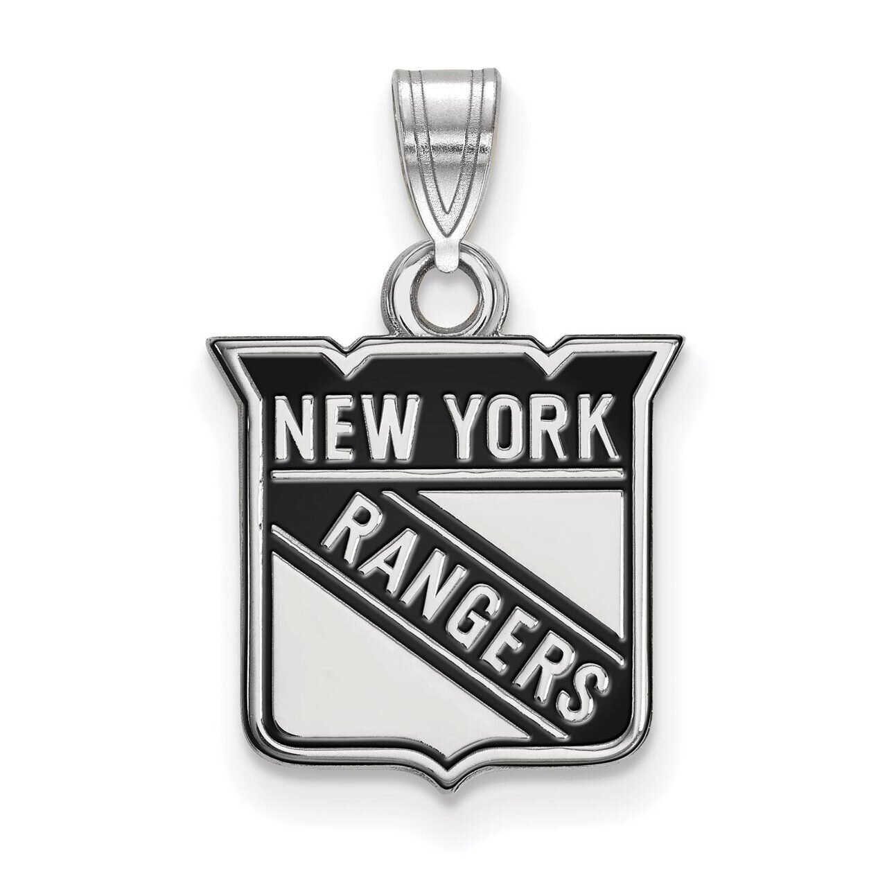 New York Rangers Small Enamel Pendant Sterling Silver SS017RNG, MPN: SS017RNG, 886774747736