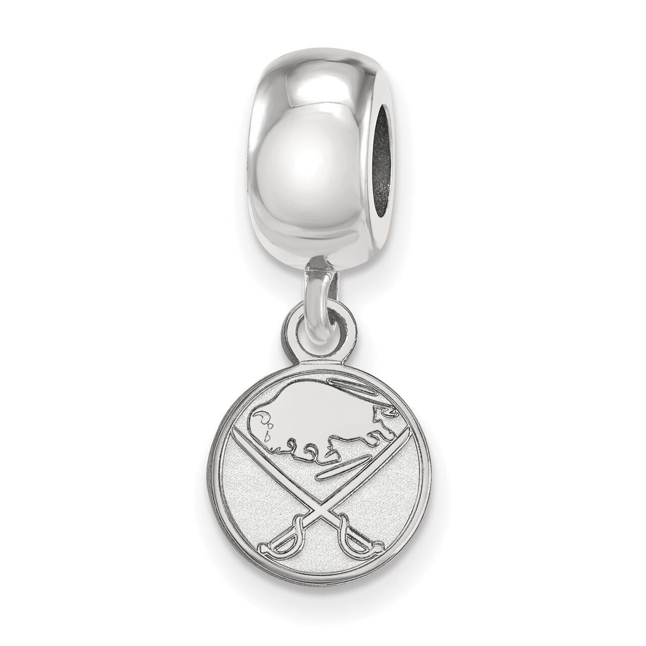 Buffalo Sabres Bead Charm x-Small Dangle Sterling Silver SS017SAB, MPN: SS017SAB, 886774958477