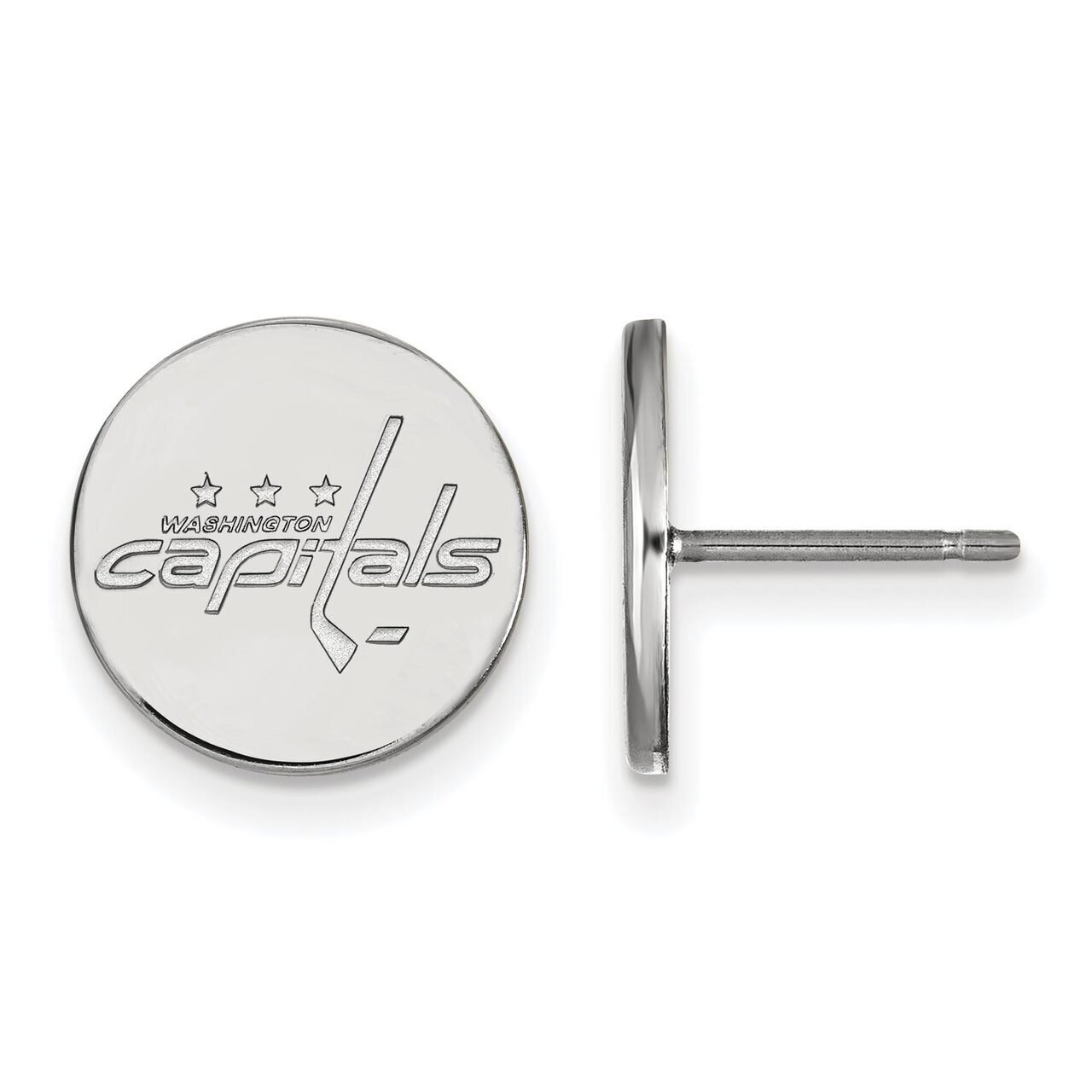 Washington Capitals Small Disc Earring Sterling Silver SS018CAP, MPN: SS018CAP, 886774958552