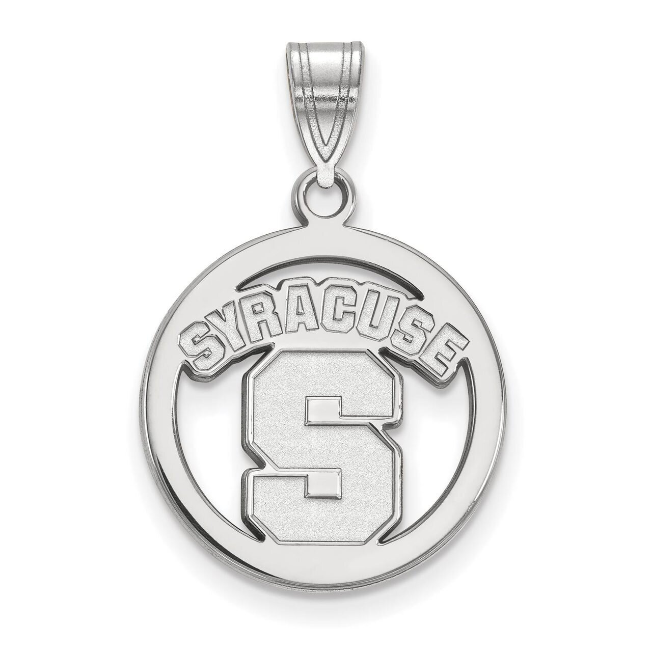 Syracuse University Sm Pendant in Circle Sterling Silver SS018SYU, MPN: SS018SYU, 886774698816