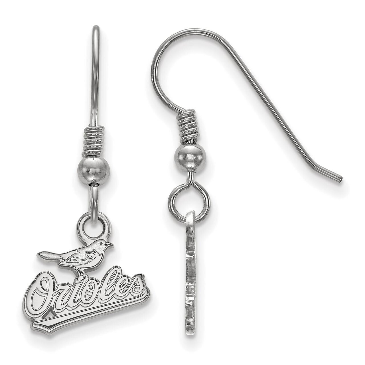 Baltimore Orioles x-Small Dangle Earring Wire Sterling Silver SS019ORI, MPN: SS019ORI, 886774958743