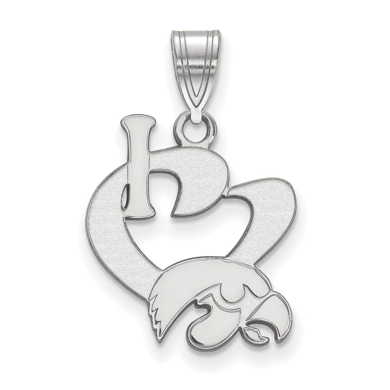 University of Iowa Large I love Logo Pendant Sterling Silver SS020UIA, MPN: SS020UIA, 886774724157