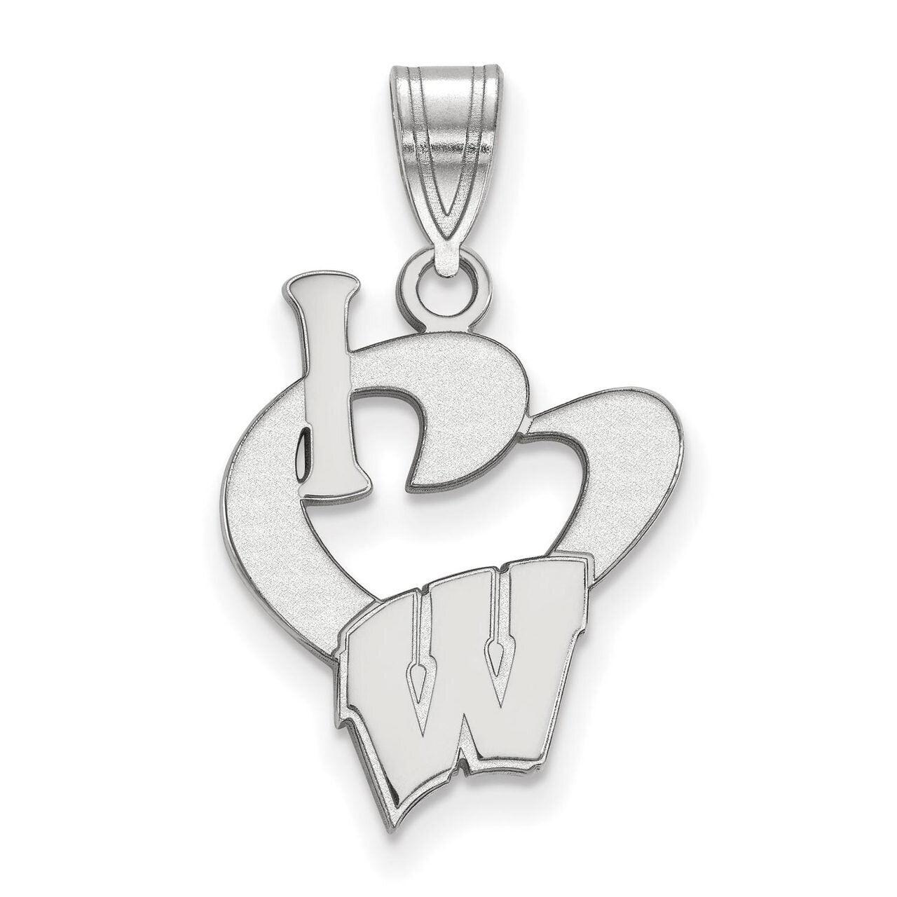 University of Wisconsin Large I love Logo Pendant Sterling Silver SS020UWI, MPN: SS020UWI, 88677472…