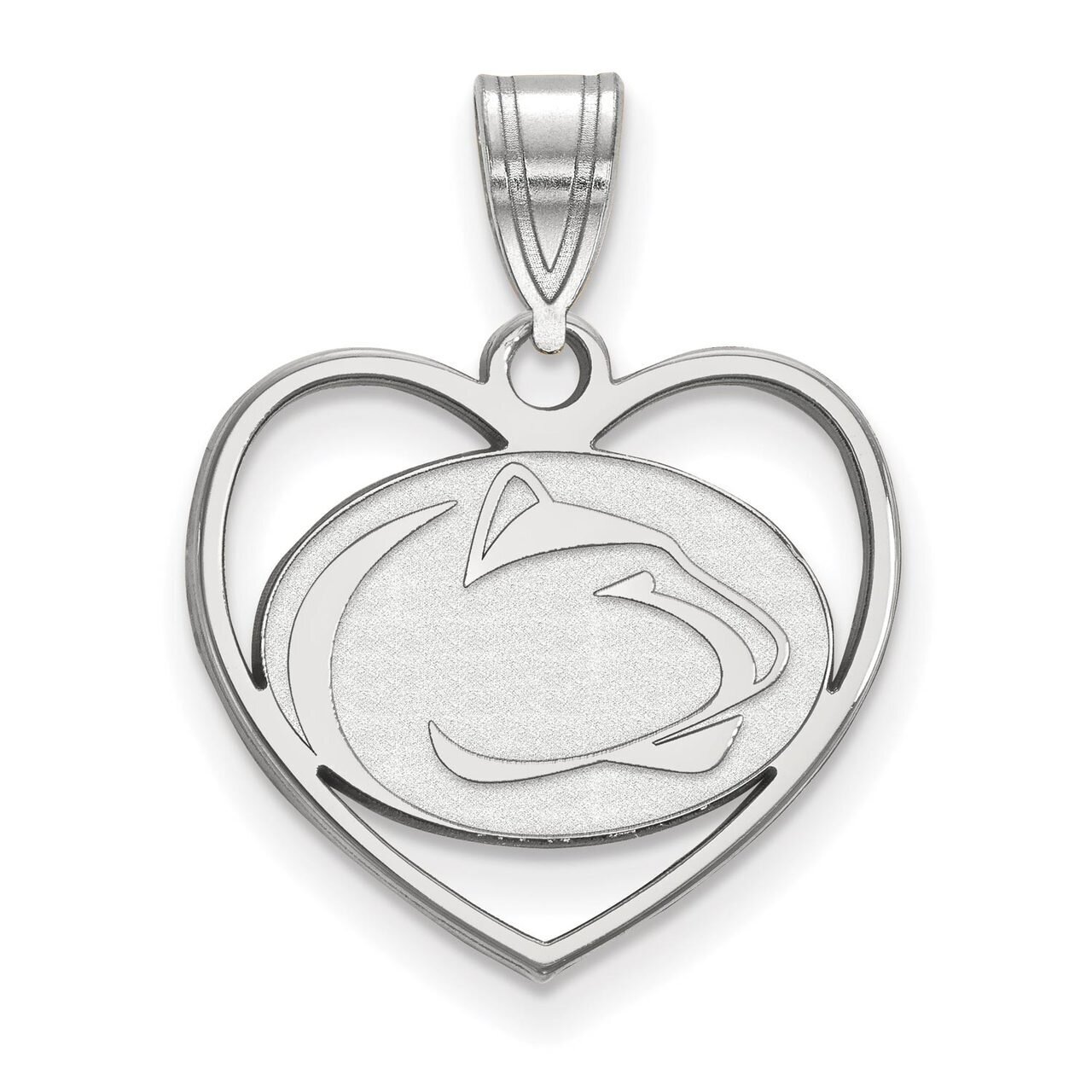Penn State University Pendant in Heart Sterling Silver SS021PSU, MPN: SS021PSU, 886774695136