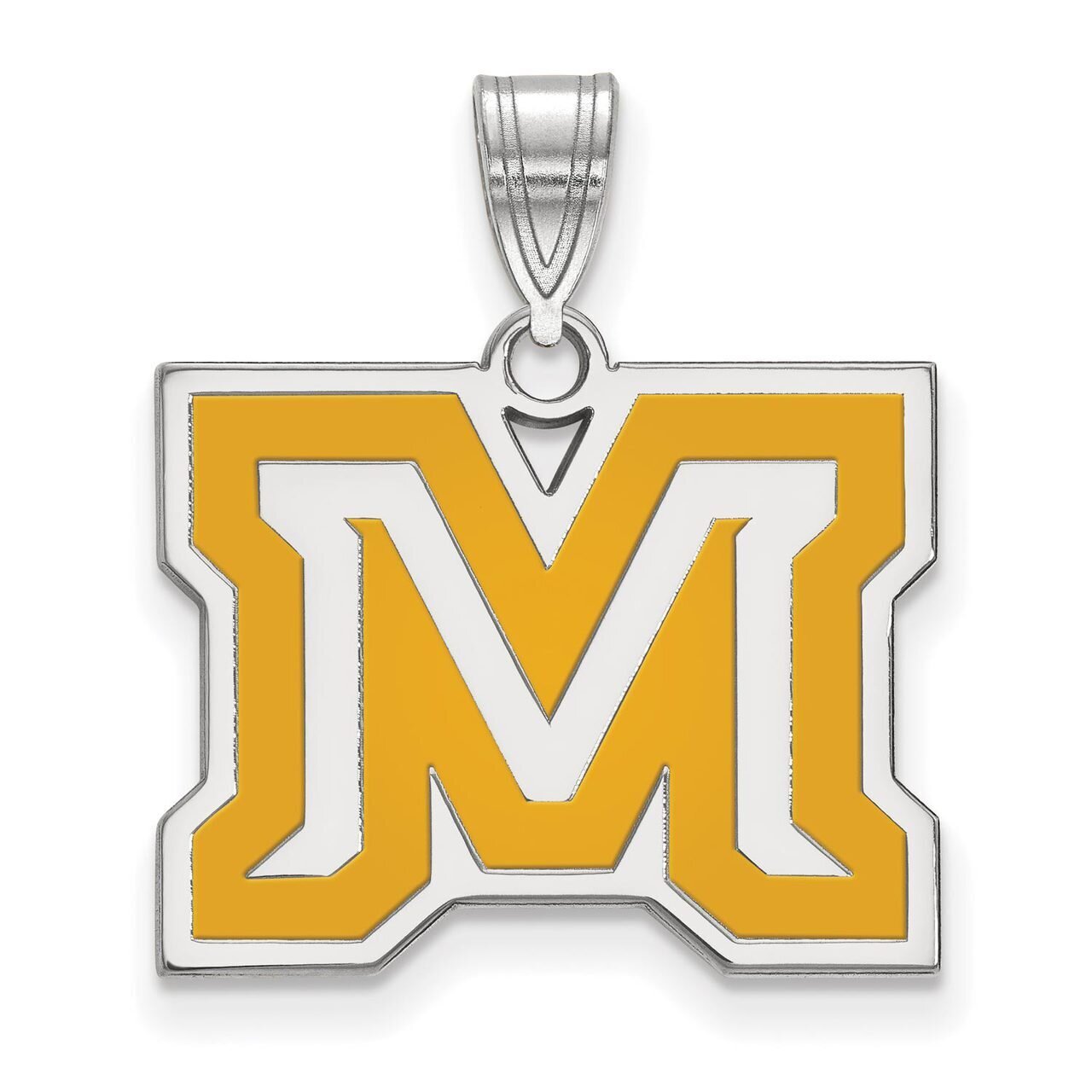 Montana State University Medium Enamel Pendant Sterling Silver SS022MTU, MPN: SS022MTU, 886774691725