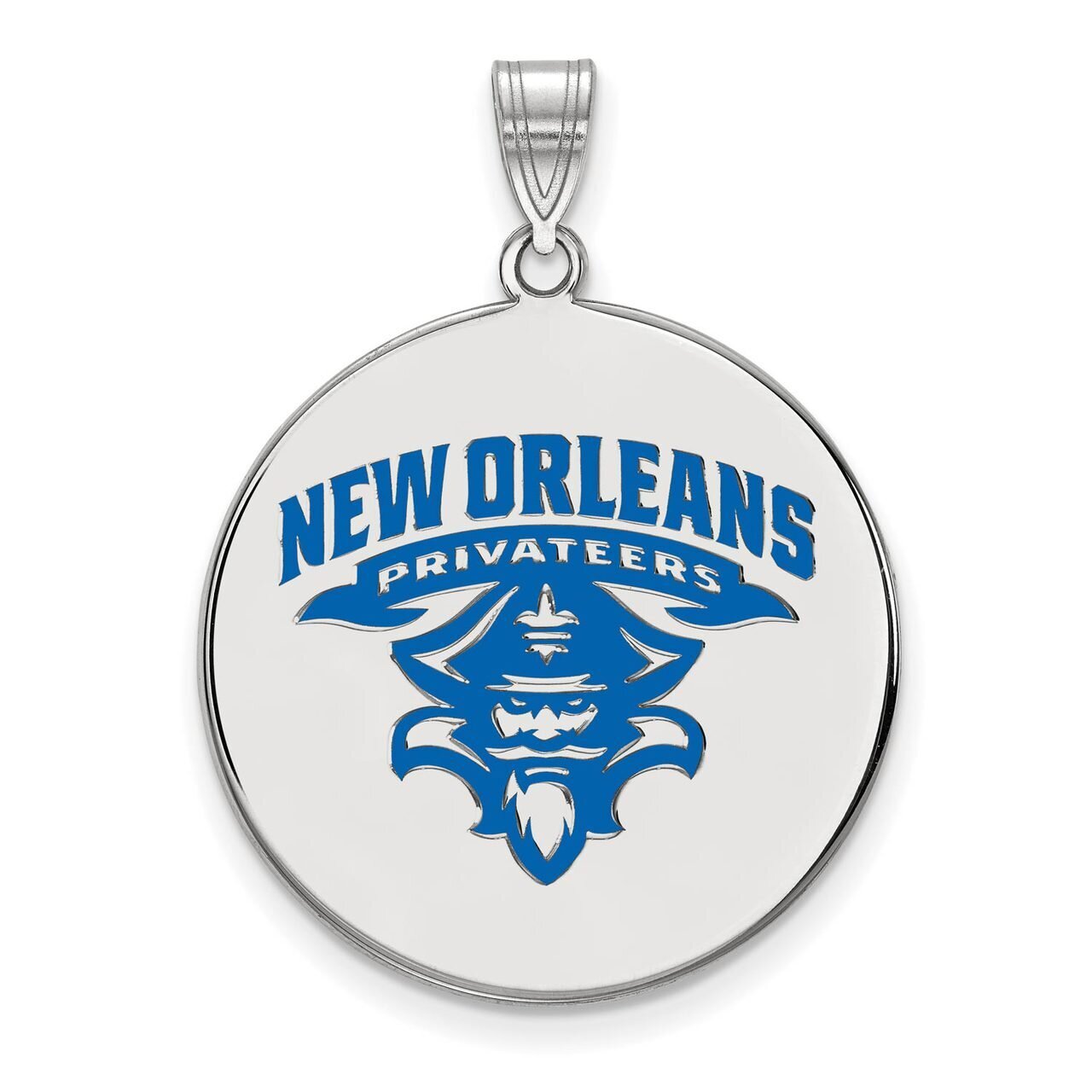 University of New Orleans XLarge Enamel Disc Pendant Sterling Silver SS023UNO, MPN: SS023UNO, 88677…