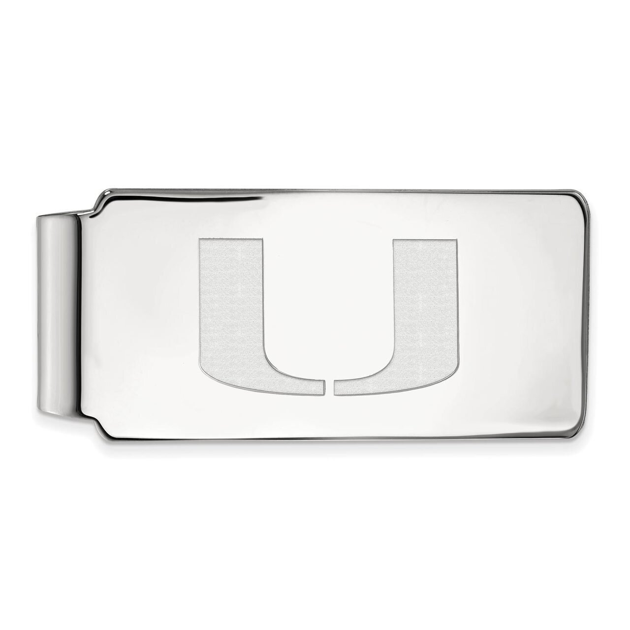 University of Miami Money Clip Sterling Silver SS025UMF