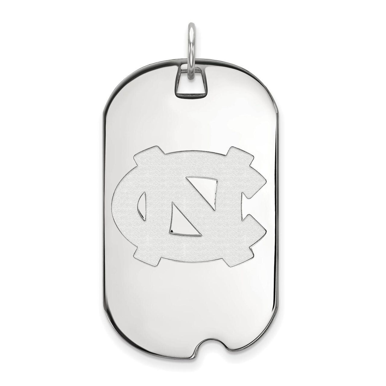 University of North Carolina Large Dog Tag Sterling Silver SS025UNC