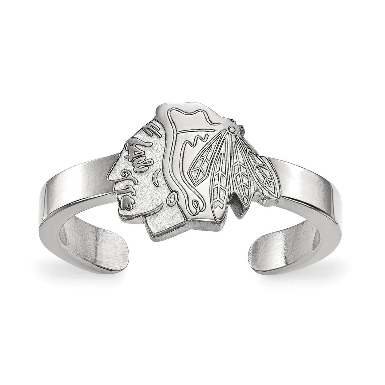 Chicago Blackhawks Toe Ring Sterling Silver SS026BLA, MPN: SS026BLA, 886774764733