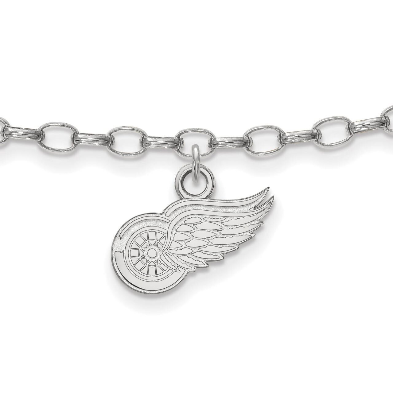 Detroit Red Wings Anklet Sterling Silver SS027RWI