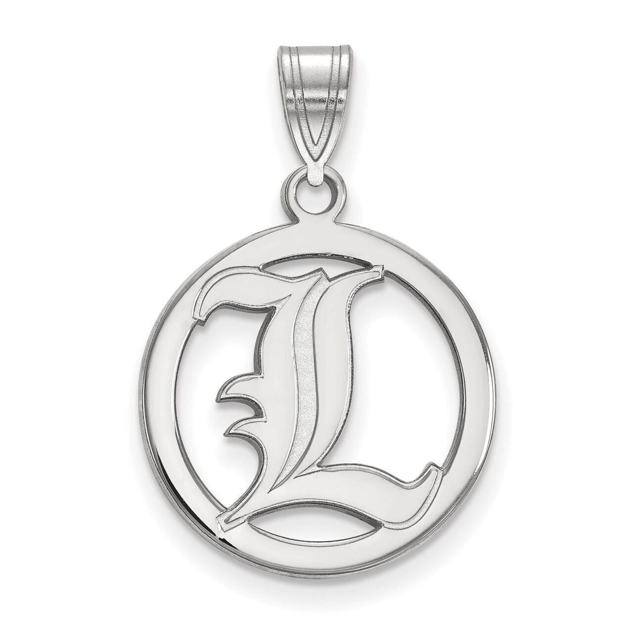 University of Louisville Sm Pendant in Circle Sterling Silver SS027UL