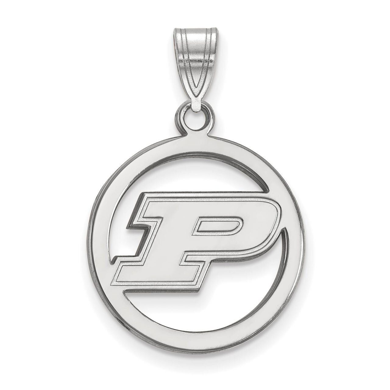 Purdue Sm Pendant in Circle Sterling Silver SS028PU