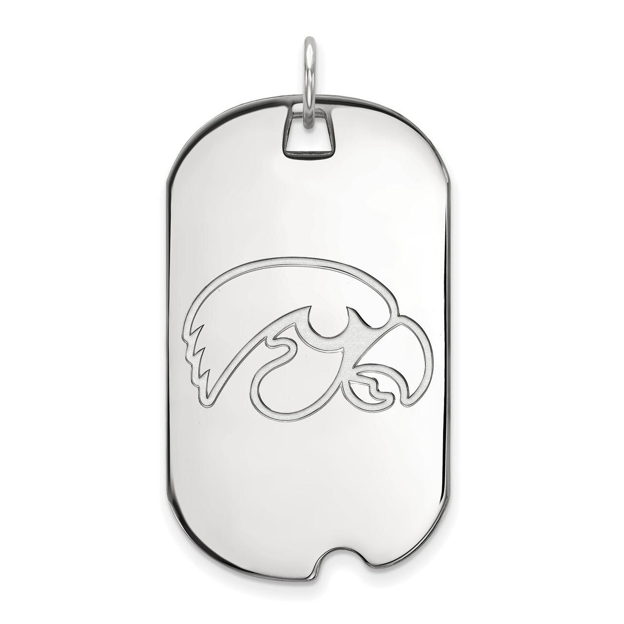 University of Iowa Large Dog Tag Sterling Silver SS028UIA, MPN: SS028UIA, 886774708492