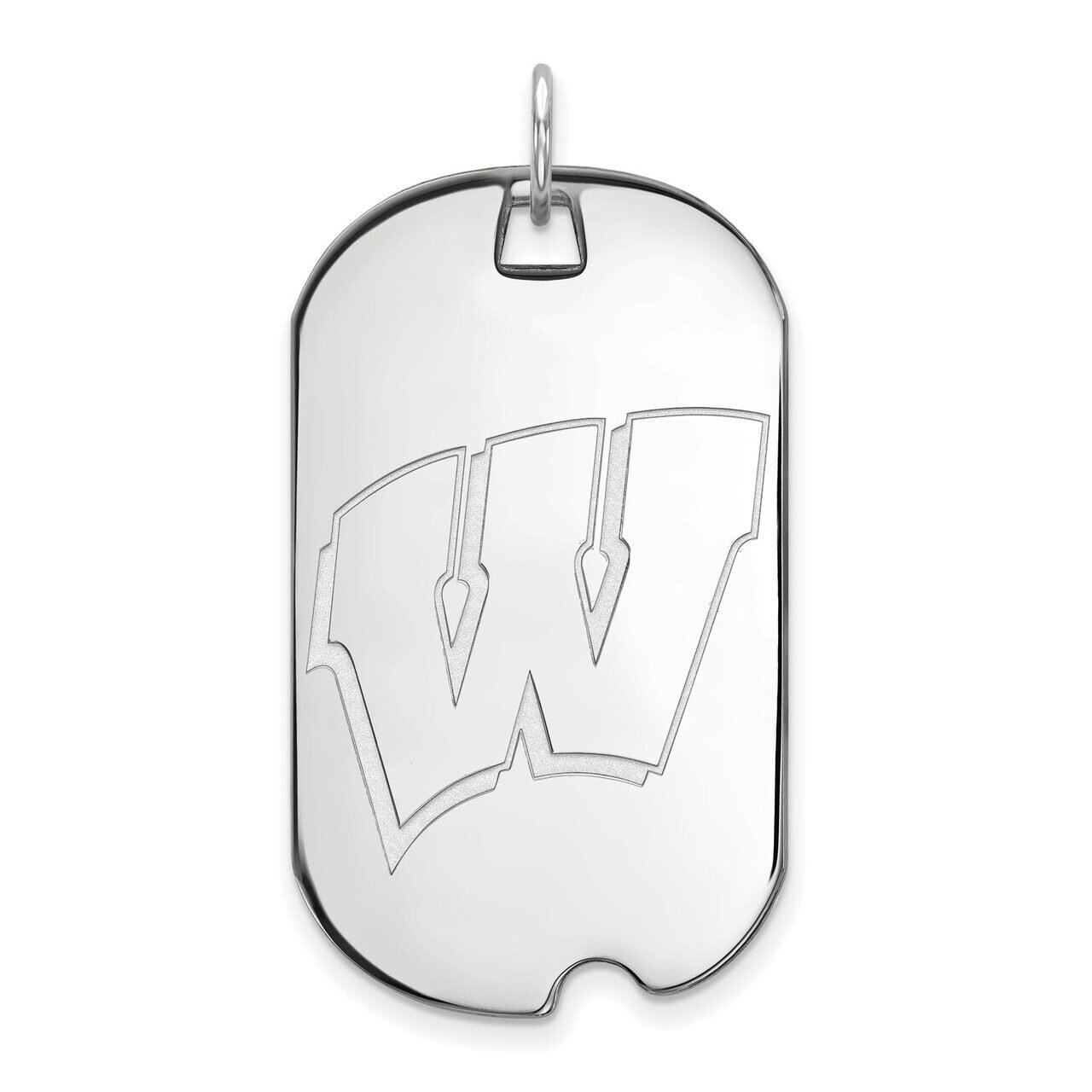University of Wisconsin Large Dog Tag Sterling Silver SS028UWI, MPN: SS028UWI, 886774719092