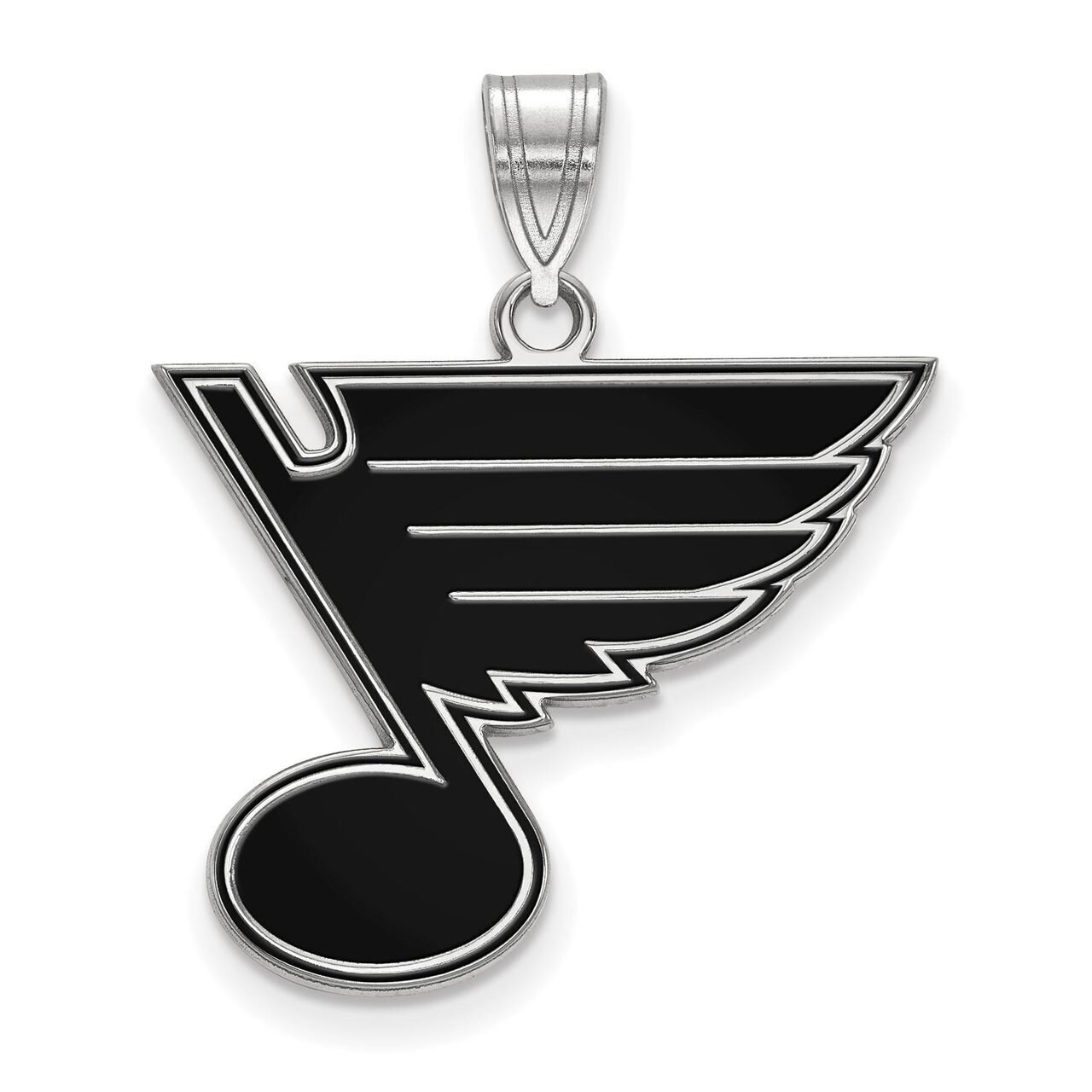 Saint Louis Blues Large Enamel Pendant Sterling Silver SS029BLE, MPN: SS029BLE, 886774748184