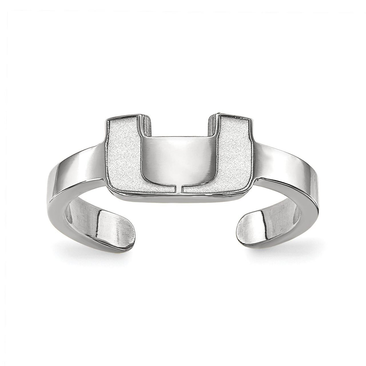 University of Miami Toe Ring Sterling Silver SS029UMF