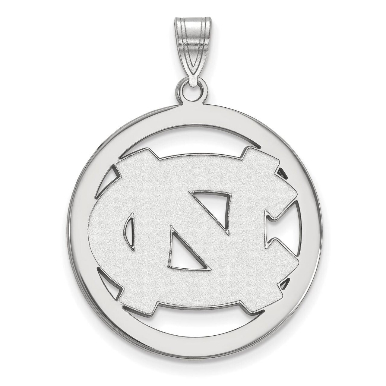 University of North Carolina L Pendant in Circle Sterling Silver SS029UNC