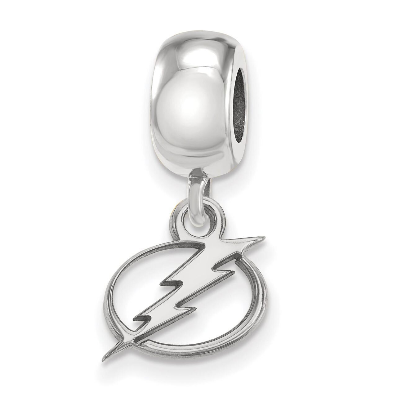Tampa Bay Ligtning Bead Charm x-Small Dangle Sterling Silver SS030LIG