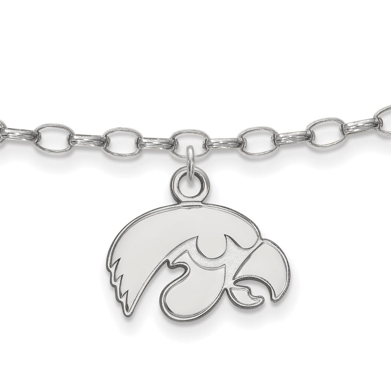 University of Iowa Anklet Sterling Silver SS030UIA, MPN: SS030UIA, 886774724423