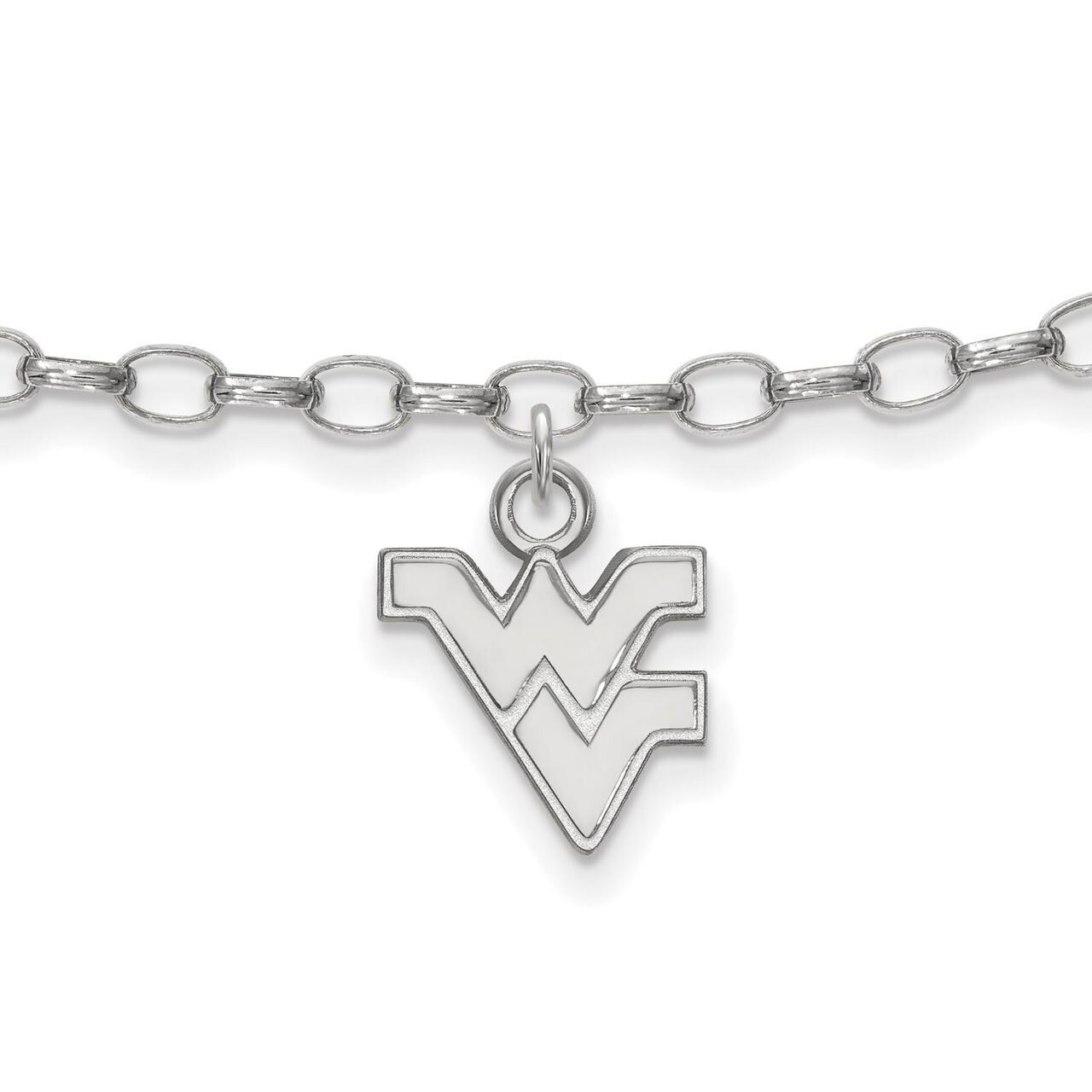 West Virginia University Anklet Sterling Silver SS030WVU, MPN: SS030WVU, 886774722023