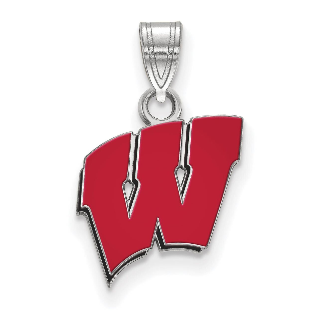 University of Wisconsin Small Enamel Pendant Sterling Silver SS031UWI, MPN: SS031UWI, 886774724713