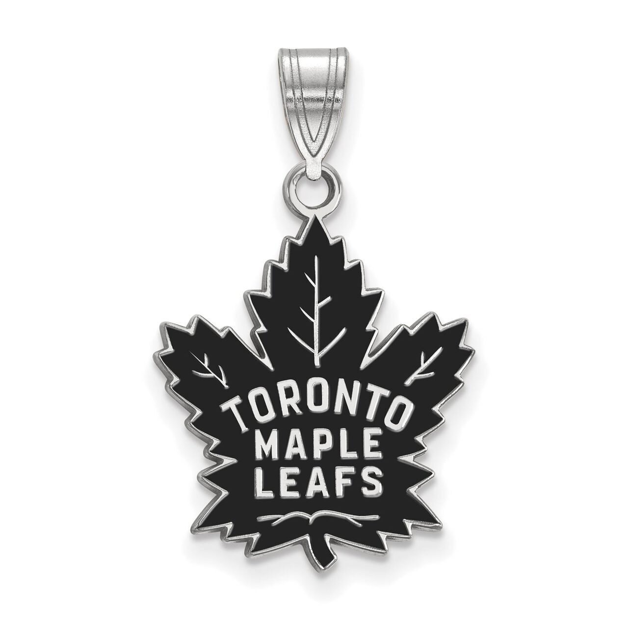 Toronto Maple Leafs Large Enamel Pendant Sterling Silver SS034MLE, MPN: SS034MLE, 886774748399