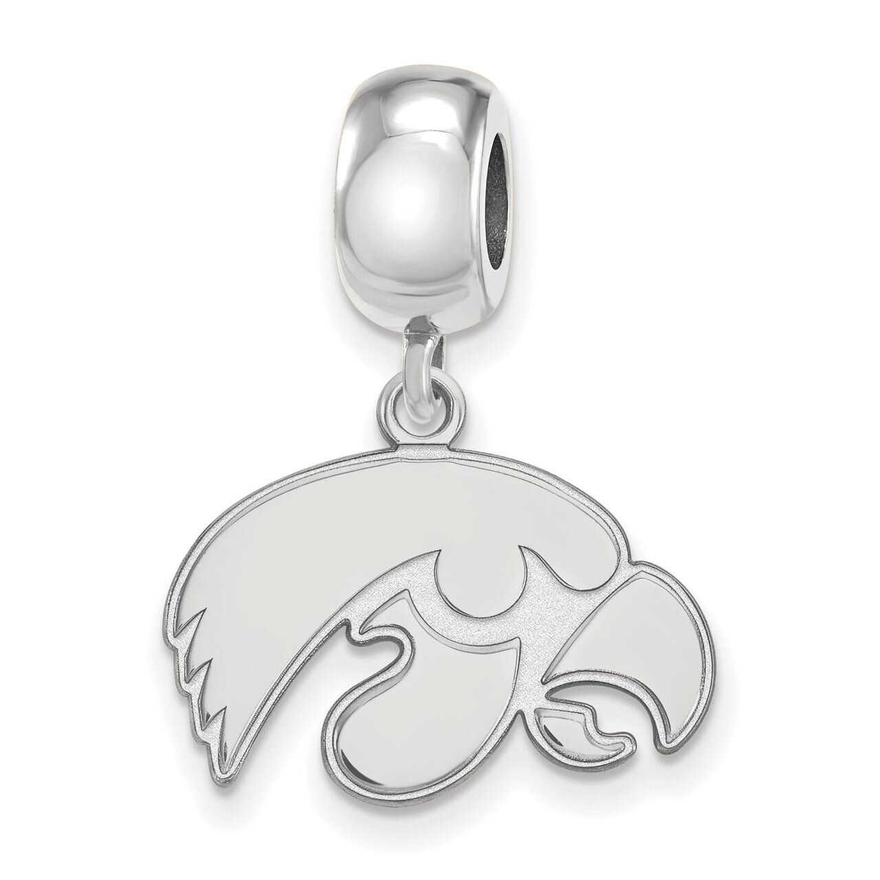 University of Iowa Bead Charm Small Dangle Sterling Silver SS036UIA, MPN: SS036UIA, 886774725451