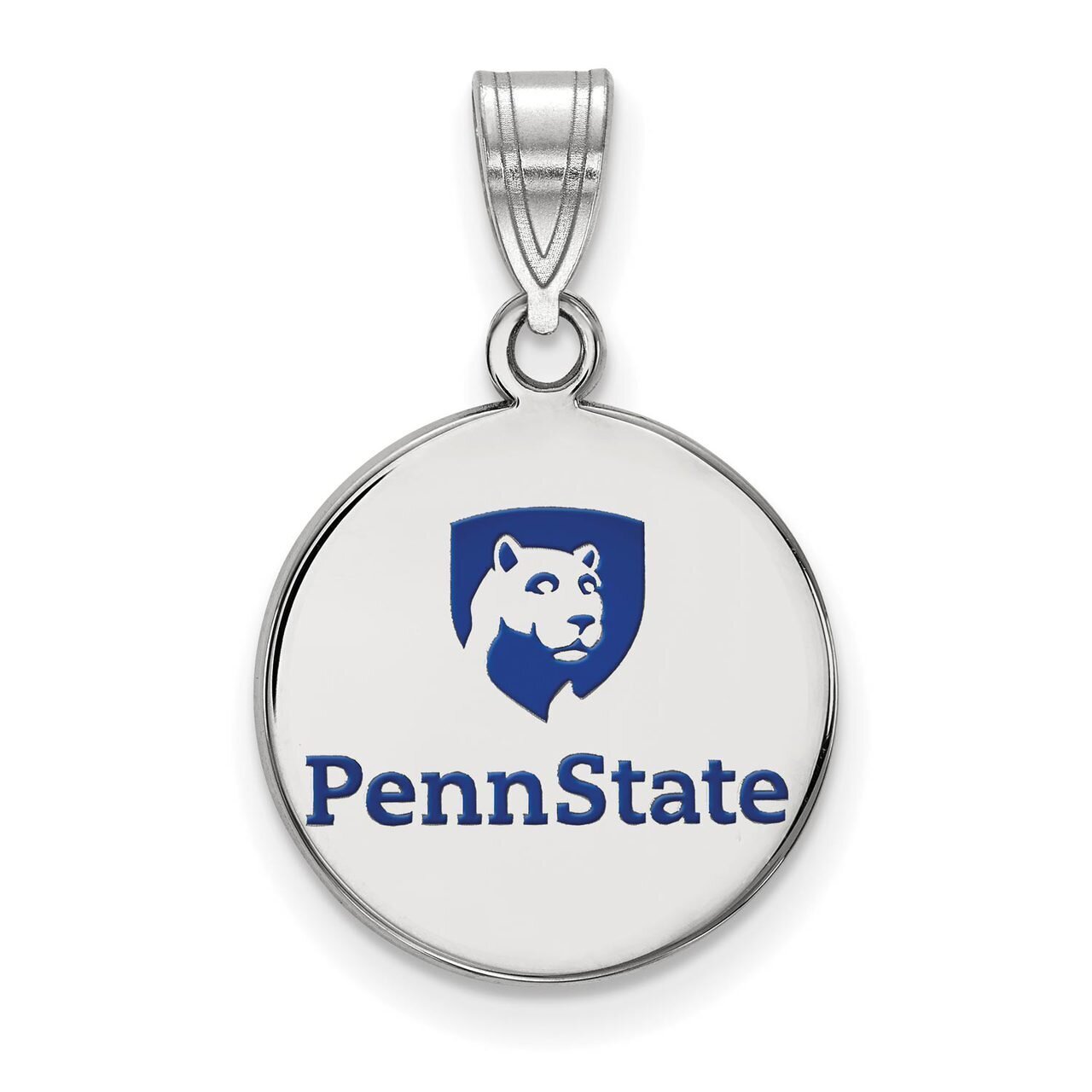 Penn State University Medium Enamel Disc Pendant Sterling Silver SS039PSU, MPN: SS039PSU, 886774695…