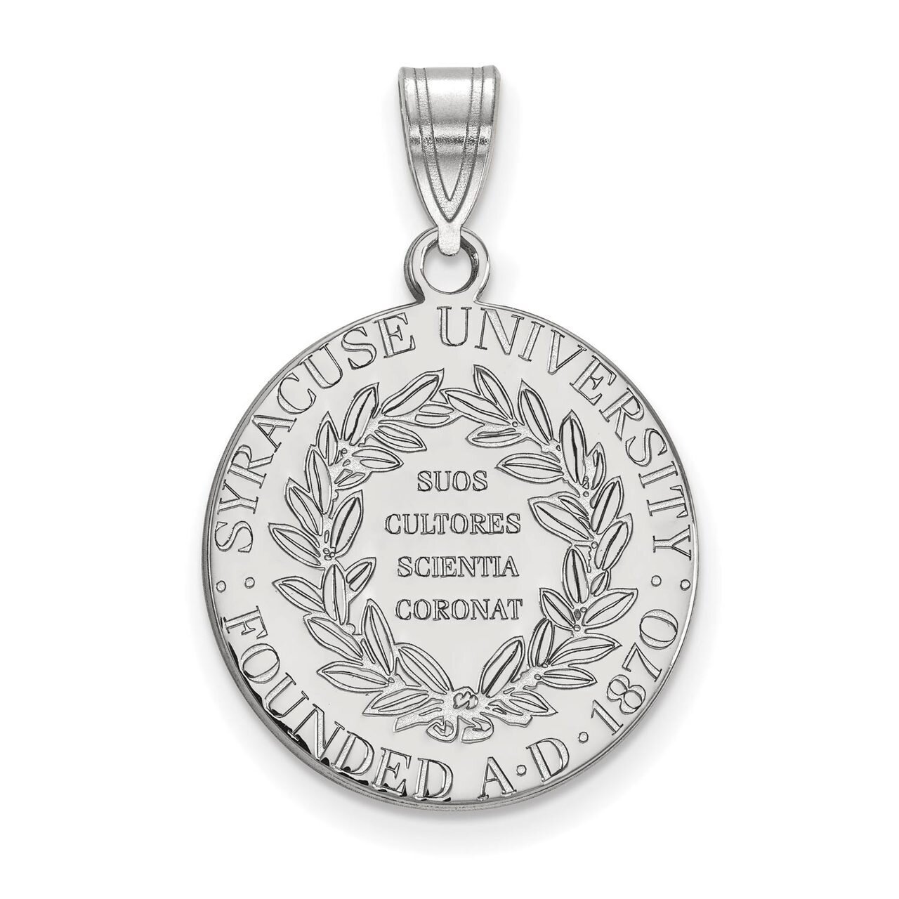 Syracuse University Large Crest Pendant Sterling Silver SS039SYU, MPN: SS039SYU, 886774699103
