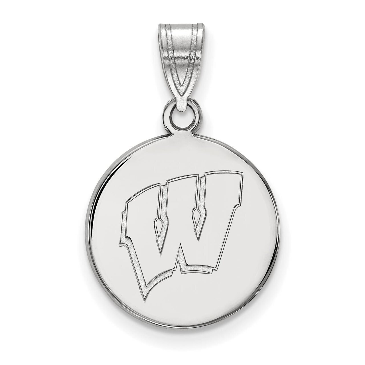 University of Wisconsin Medium Disc Pendant Sterling Silver SS039UWI, MPN: SS039UWI, 886774718866