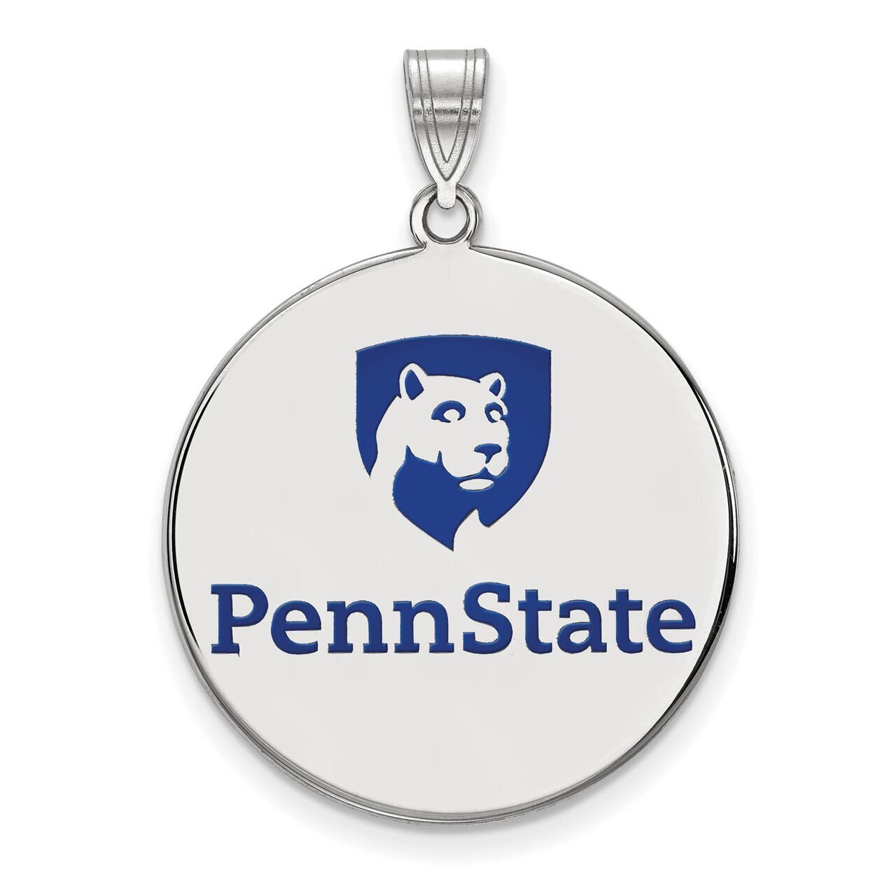 Penn State University x-Large Enamel Disc Pendant Sterling Silver SS041PSU, MPN: SS041PSU, 88677469…