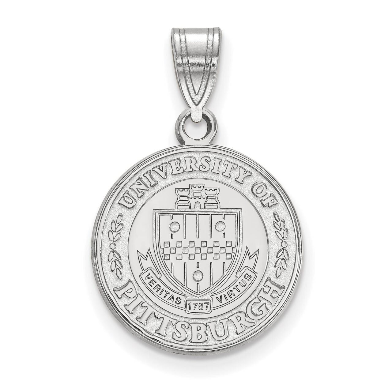 University of Pittsburgh Medium Crest Pendant Sterling Silver SS045UPI