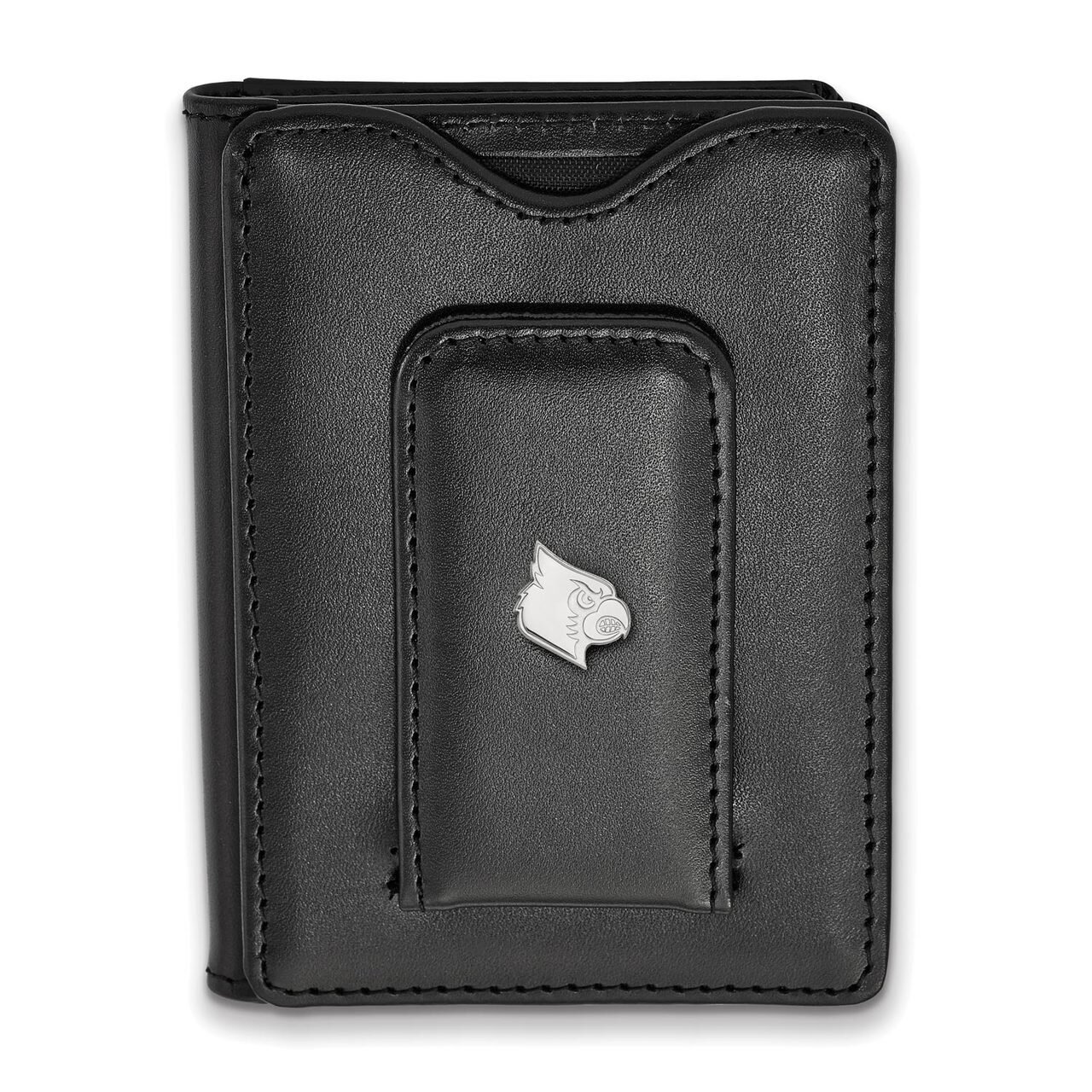 University of Louisville Black Leather Wallet Sterling Silver on Leather SS049UL-W1, MPN: SS049UL-W…