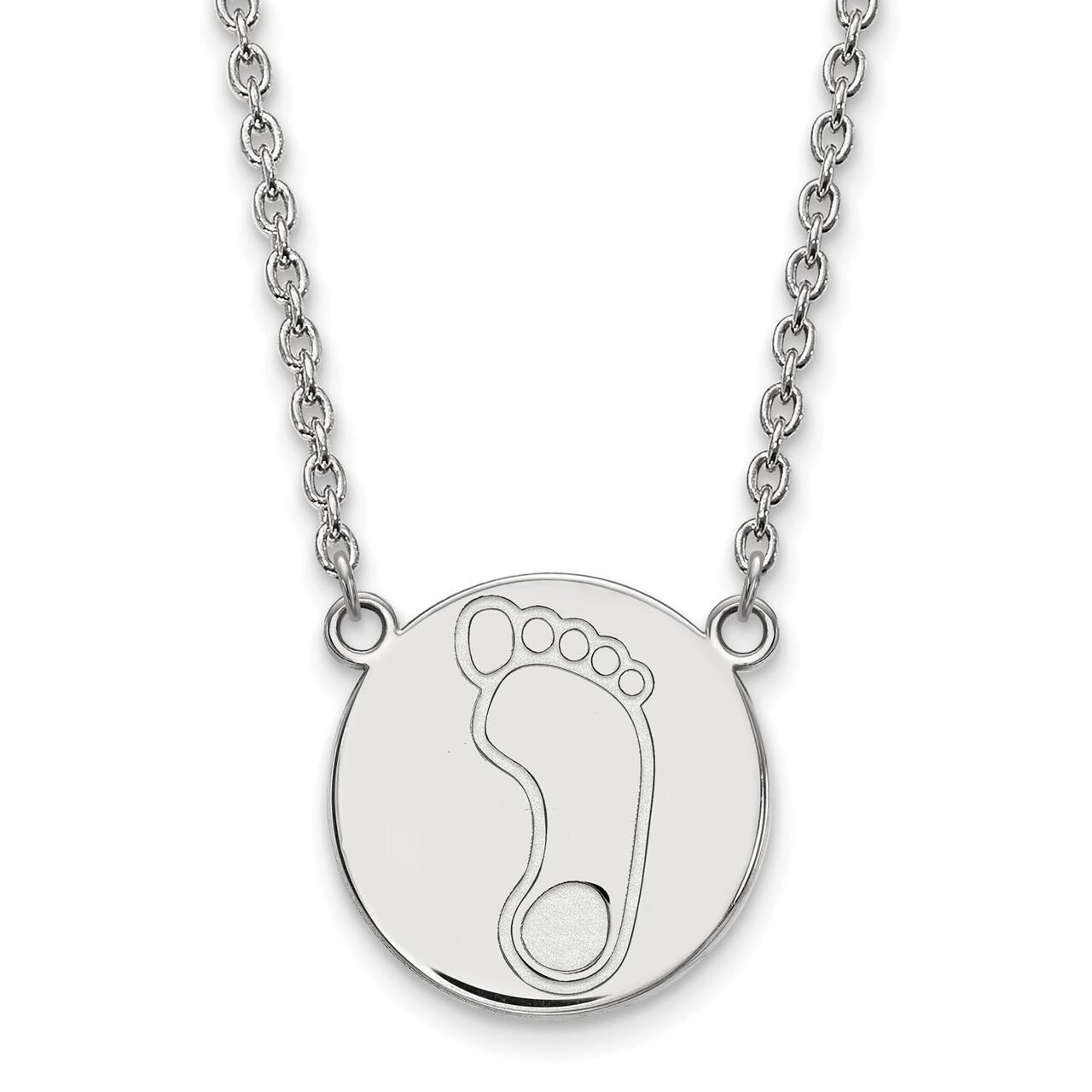University of North Carolina Large Disc with Chain Necklace Sterling Silver SS050UNC-18, MPN: SS050…