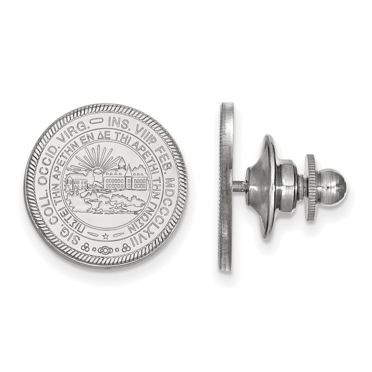 West Virginia University Crest Lapel Pin Sterling Silver SS051WVU, MPN: SS051WVU, 886774721828