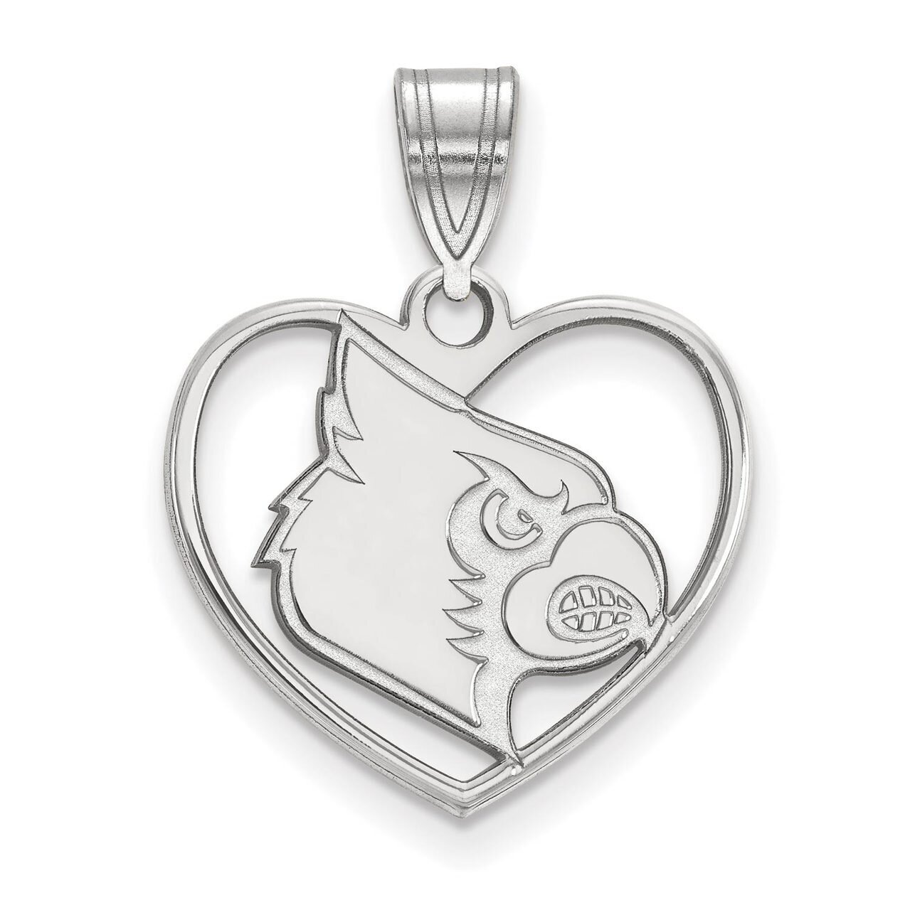 University of Louisville Pendant in Heart Sterling Silver SS052UL, MPN: SS052UL, 886774709703