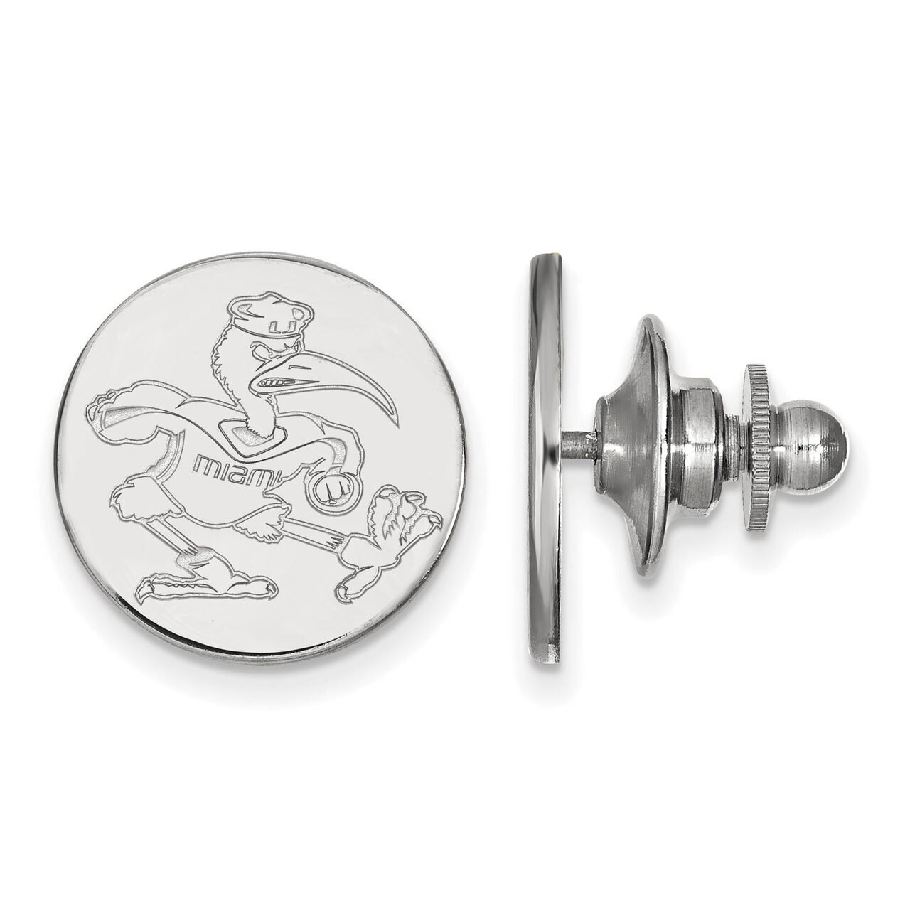 University of Miami Lapel Pin Sterling Silver SS052UMF, MPN: SS052UMF, 886774711256