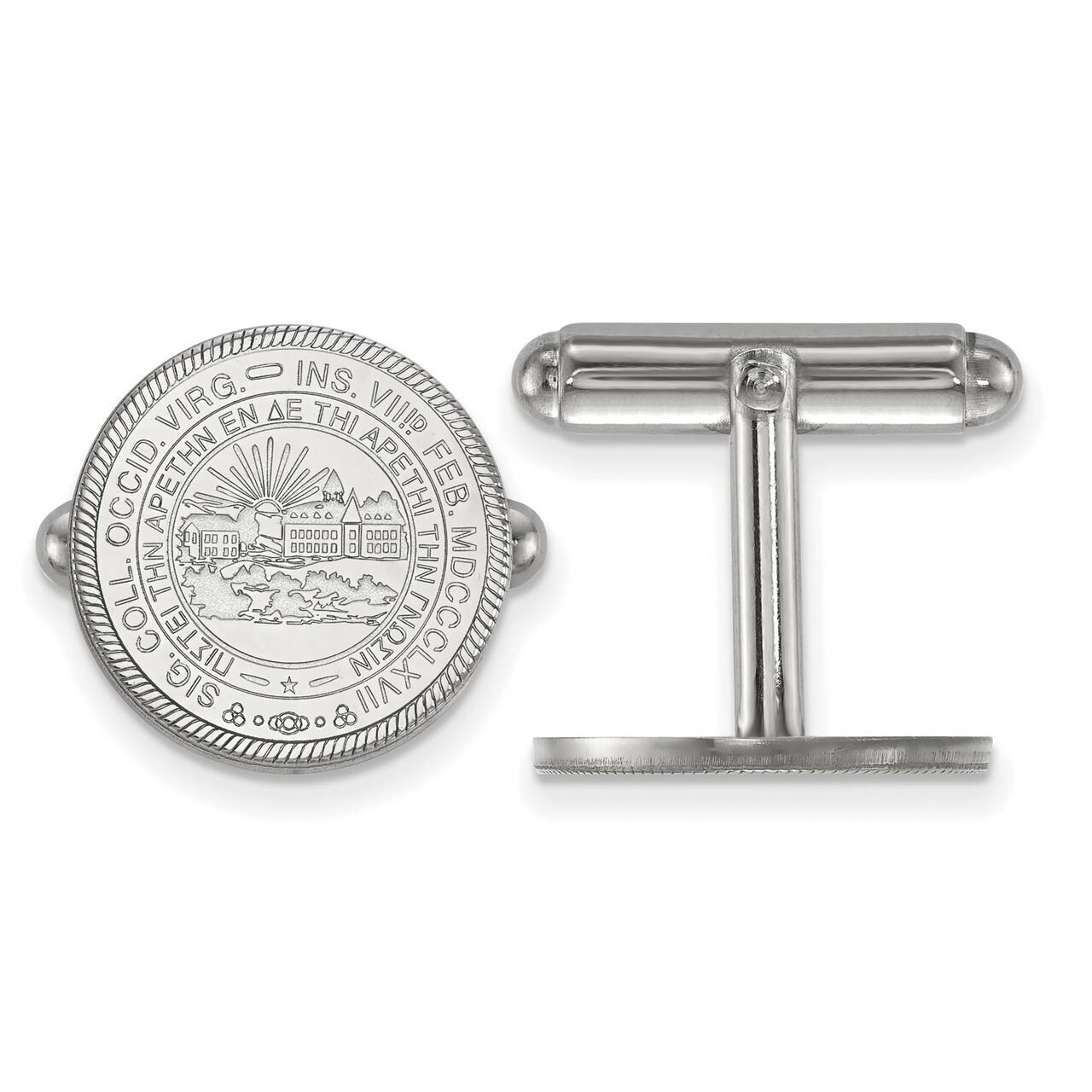 West Virginia University Crest Cufflinks Sterling Silver SS052WVU, MPN: SS052WVU, 886774722337