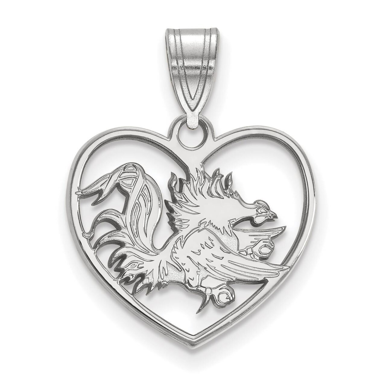 University of South Carolina Pendant in Heart Sterling Silver SS056USO, MPN: SS056USO, 886774716008