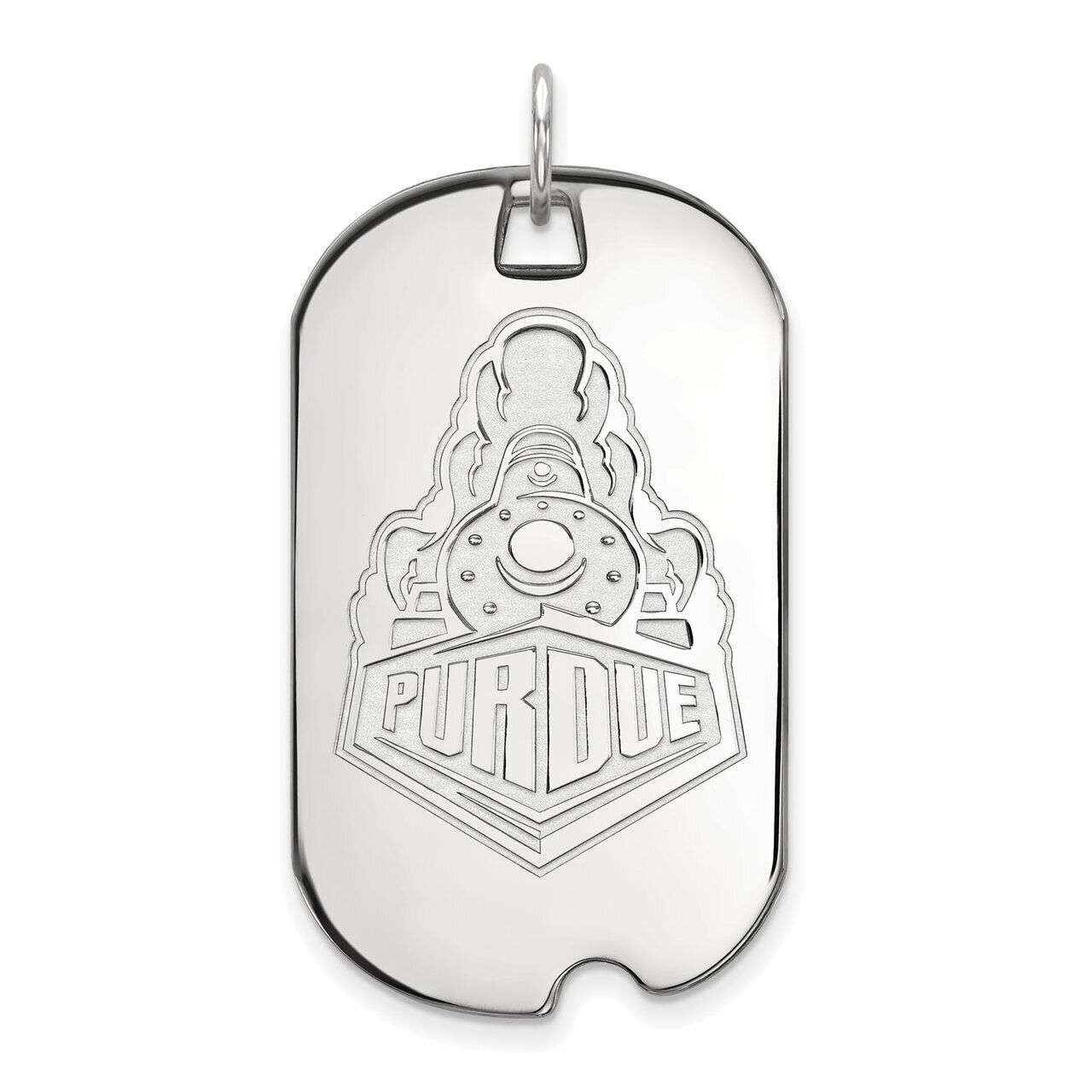 Purdue Large Dog Tag Sterling Silver SS057PU